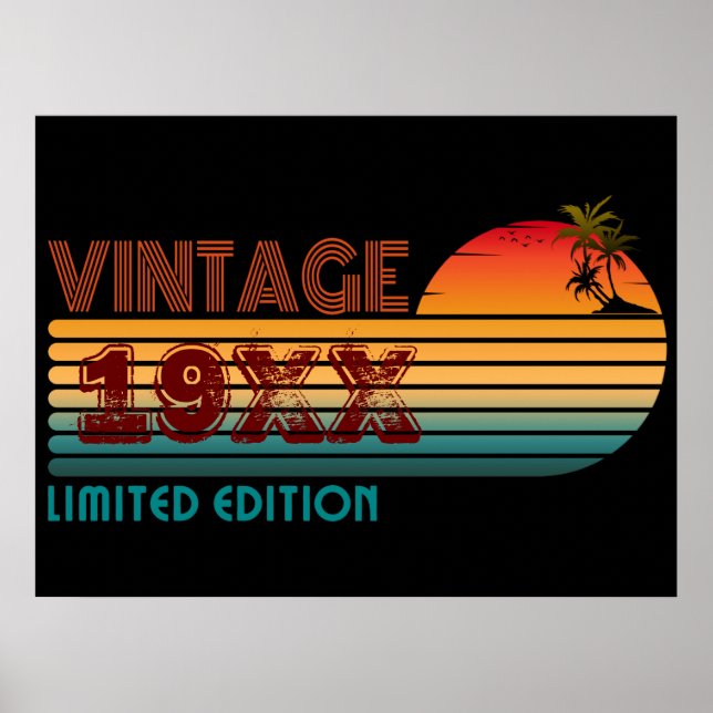 Poster edição limitada vintage 19XX  (Frente)