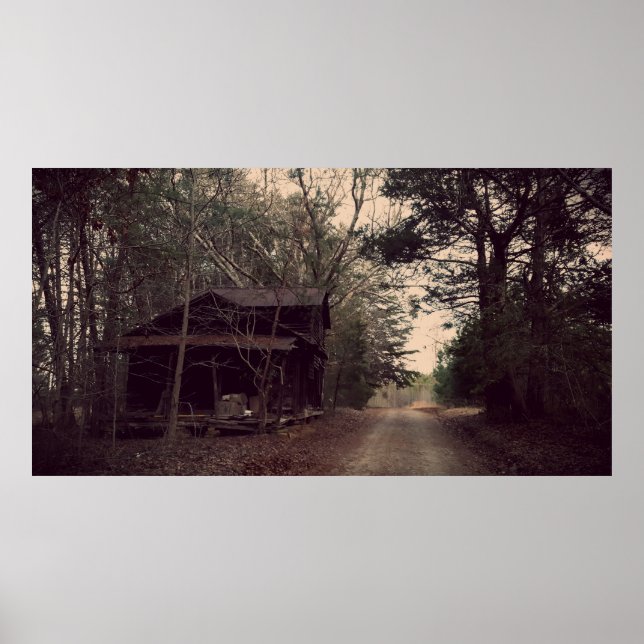 Poster Edifício Antigo e Estrada de Sujeira (Frente)