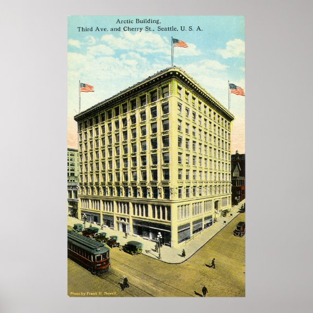 Pôster Edifício Ártico, Seattle, WA (Frente)