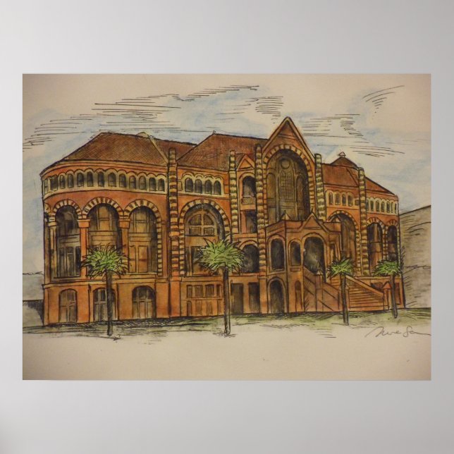 Pôster Edifício Ashbel Smith (Frente)