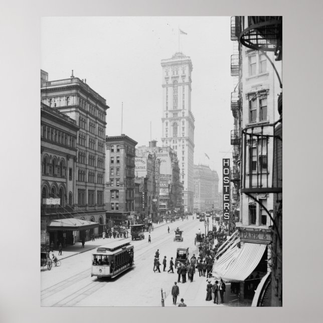 Poster Edifício Broadway & Times (One Times Square) (Frente)