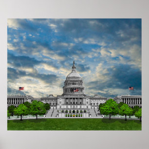 Poster Edifício Capitólio dos Estados Unidos
