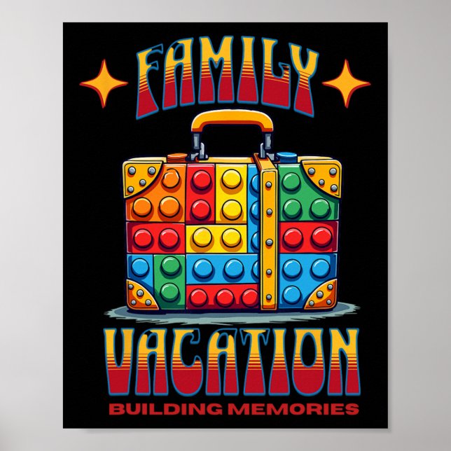 Poster Edifício das férias da família Bricks Memórias (Frente)