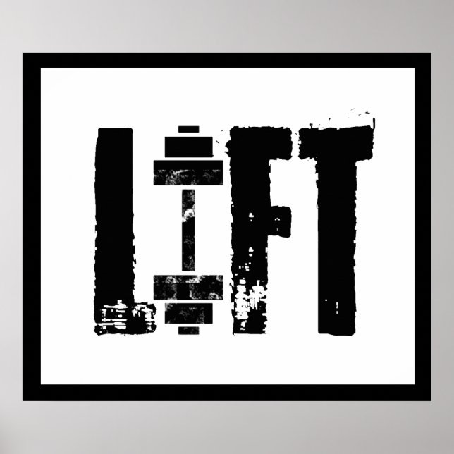 POSTER EDIFÍCIO DE CORPO DE LEVANTAMENTO GYM (Frente)