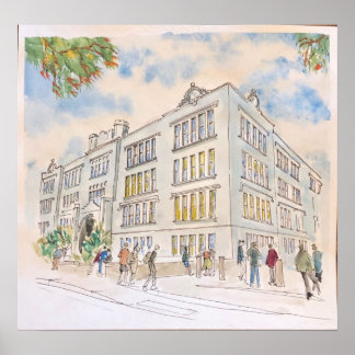 Poster Edifício de Direito da Universidade de Oklahoma Ci