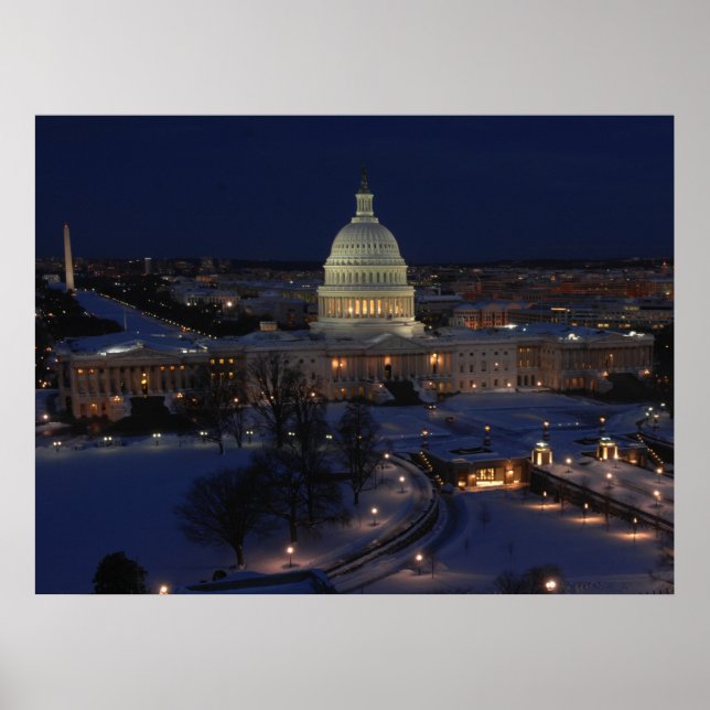 Poster Edifício do Capitólio dos Estados Unidos, Washingt (Frente)