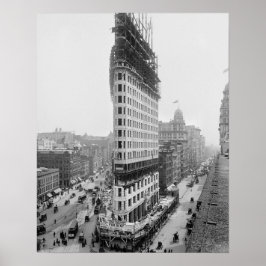 Poster Edifício Flatiron, 1902. Foto Antiga