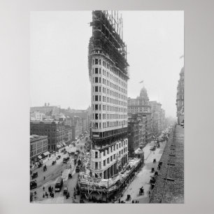 Poster Edifício Flatiron, 1902. Foto Antiga