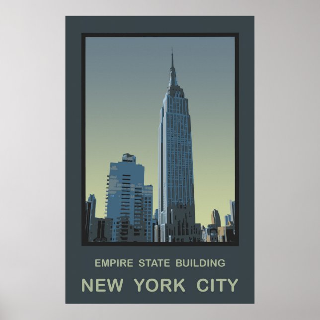 Poster Edifício Nova Iorque Empire State (Frente)