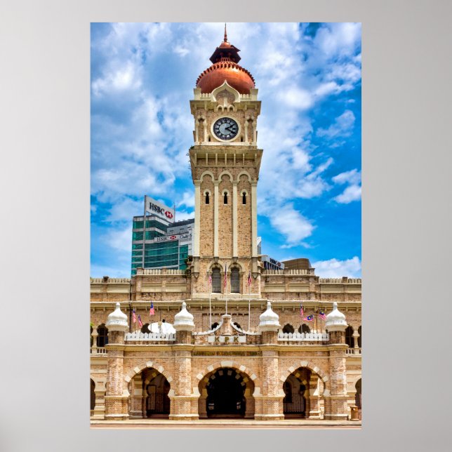 Poster Edifício Sultan Abdul Samad (Frente)