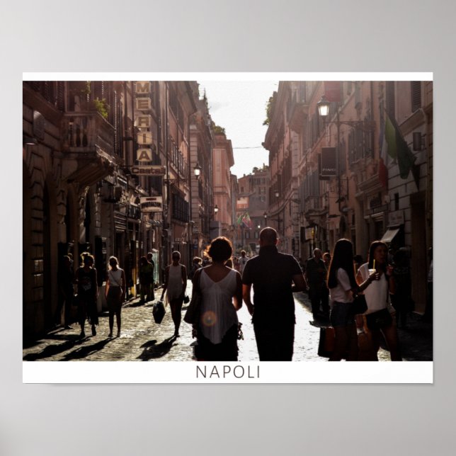 Poster Edifícios de Nápoles (Nápoles) (Frente)