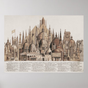 Poster Edifícios Famosos