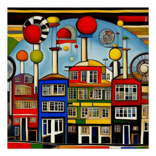 Pôster Edifícios industriais