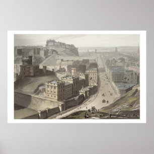 Poster Edimburgo, do monte de Calton, 'de uma viagem ao