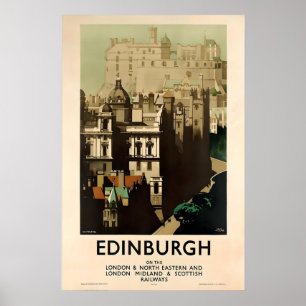 Poster Edimburgo Escócia Escocês Celta St Andrews Reino U