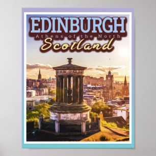 POSTER EDINBURGH SCOTLAND - OS ATENAS DO NORTE