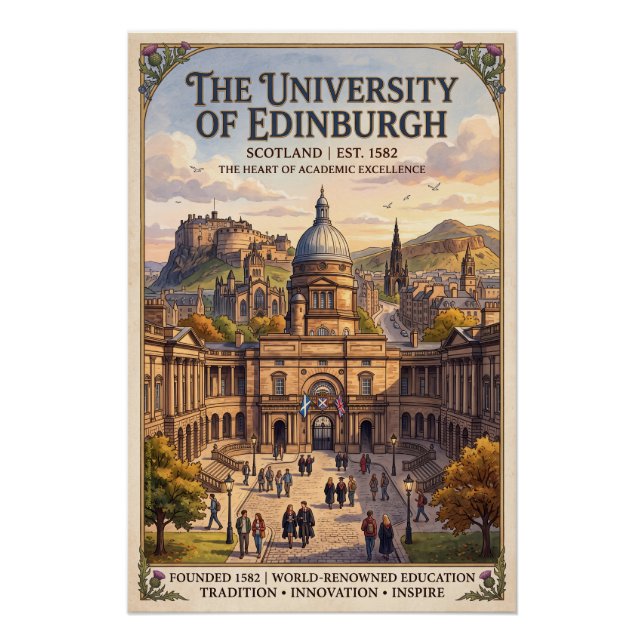 Pôster Edinburgh University  (Frente)
