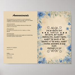 Poster Editar, Baixar Boletim da Igreja