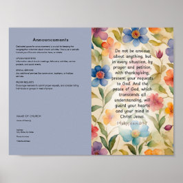 Poster Editar, Transferir Boletim de Igreja