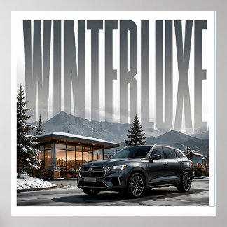 Poster Editorial Alpino de Luxo Winterluxe
