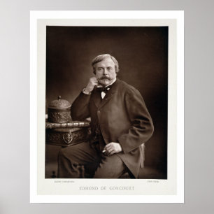 Pôster Edmond de Goncourt (1822-96) 'de Galerie Contemp