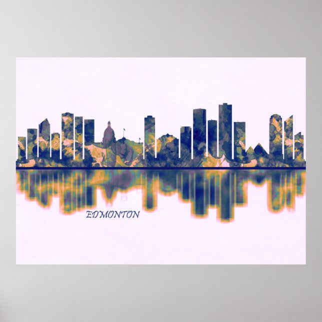 Poster Edmonton Skyline (Frente)