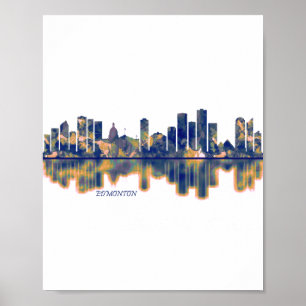 Poster Edmonton Skyline