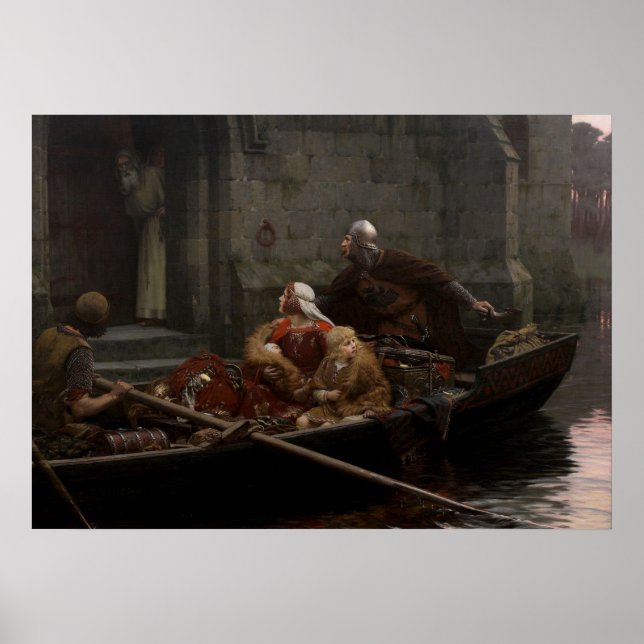 Poster Edmund Blair Leighton - Em Tempo de Perigo (Frente)