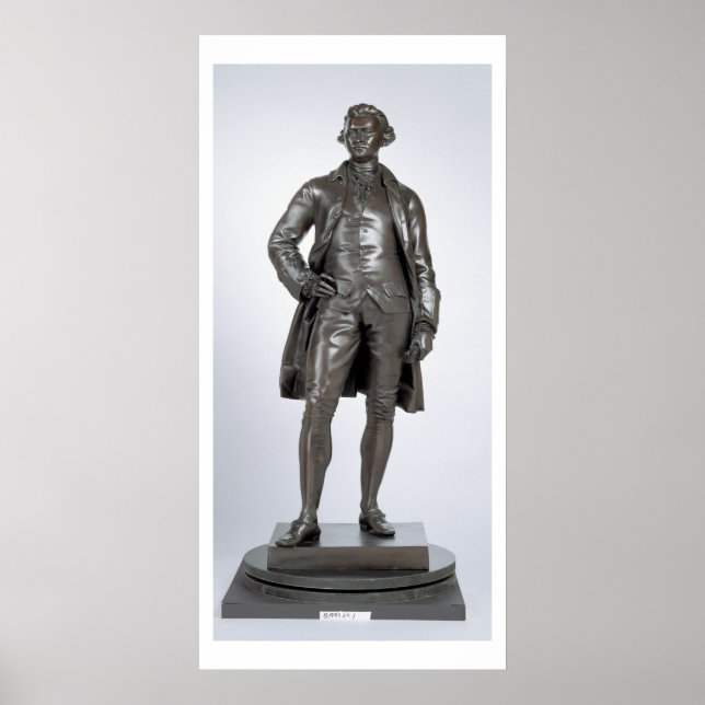 Poster Edmund Burke (1729-97) 1865 (bronze) (Frente)