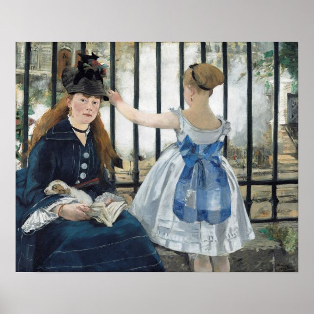 Poster Édouard Manet: A Linha Ferroviária (Frente)