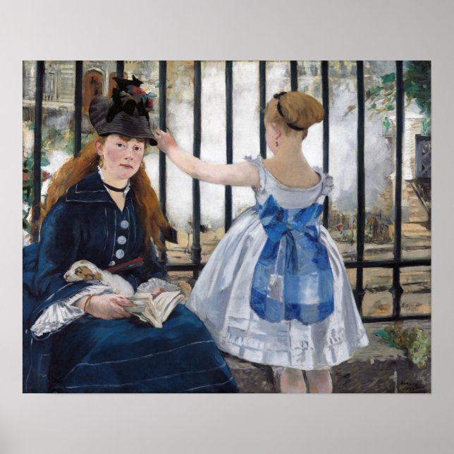 Poster Edouard Manet - A Via Ferroviária (Frente)