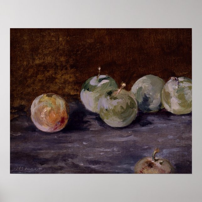 Poster Edouard Manet - Ameixas (Frente)