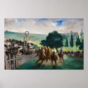 Poster Edouard Manet - As Corridas em Longchamp