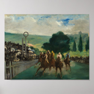 Poster Edouard Manet - As Raças em Longchamp