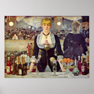 Pôster edouard Manet - Bar no Folies-Bergere