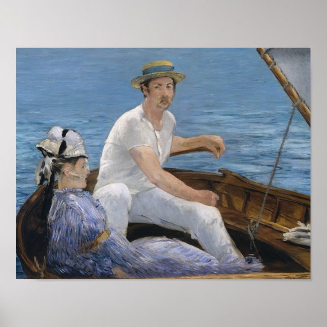 Pôster Edouard Manet - Barco a Remo (Frente)