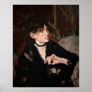 Poster Edouard Manet - Berthe Morisot com um Leque 1874