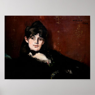 Poster Edouard Manet - Berthe Morisot Reclinando