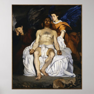 Poster Edouard Manet - Cristo de Morto com anjos - 1864