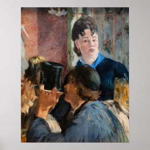 Poster Edouard Manet - garçonete servindo cerveja