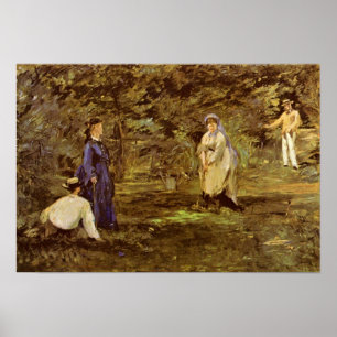 Pôster Edouard Manet - jogo do croquet