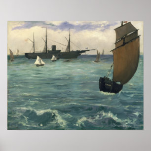 Poster Edouard Manet   Kearsarge em Boulogne