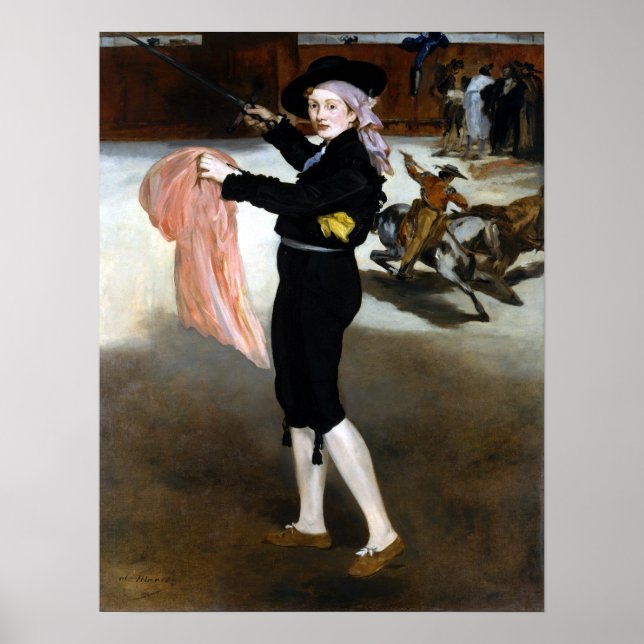 Pôster Édouard Manet Mademoiselle V Figurino da Espada (Frente)