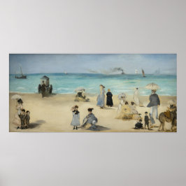 Poster Edouard Manet - Na Praia, Boulogne-sur-Mer