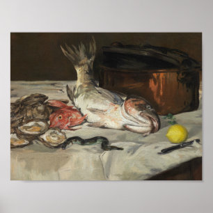 Poster Edouard Manet - Peixe - Vida Estática