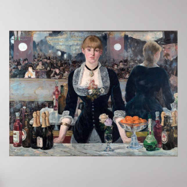 Poster Edouard Manet - Um Bar na Folies-Bergere (Frente)