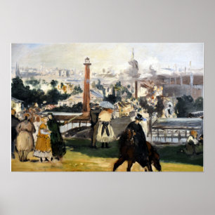 Poster Édouard Manet View da exposição de 1867