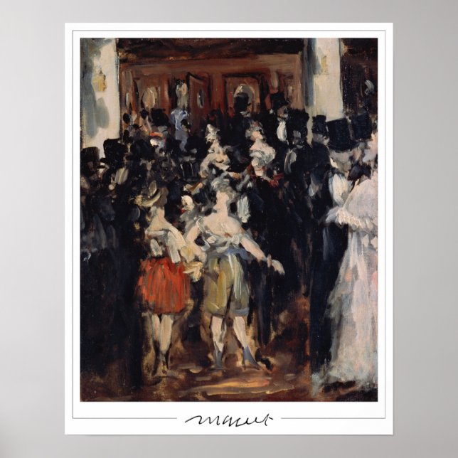 Poster Édouard Manet Zedign Cartaz de Arte #5 (Frente)