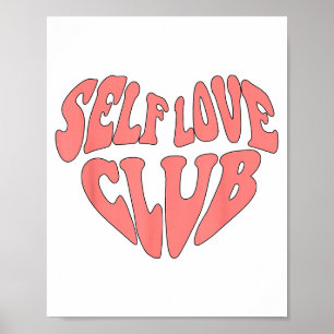 Poster Edr6 Retro Amor Próprio Dia dos Namorados Positivo