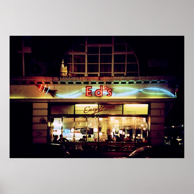 Pôster Ed's Diner in Soho London Reino Unido (Frente)